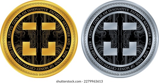 xdai-stake coin vector illustrations. 3d illustration. vector coins.