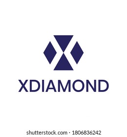 Plantilla de diseño de vectores de logotipo XDIAMOND