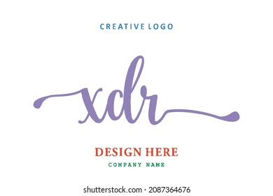 XDR lettering logo is simple, easy to understand and authoritative