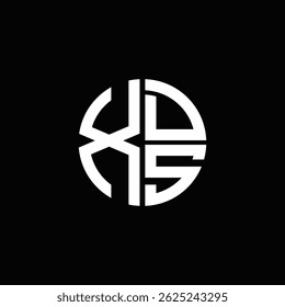 XDS logo XDS icon XDS monogram XDS letter minimalist Circle flat Unique modern abstract logo design.
