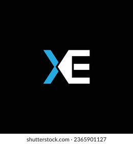 XE or EX abstract outstanding professional business awesome artistic branding company different colors illustration logo