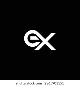 XE or EX abstract outstanding professional business awesome artistic branding company different colors illustration logo