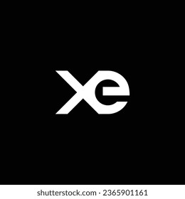 XE or EX abstract outstanding professional business awesome artistic branding company different colors illustration logo