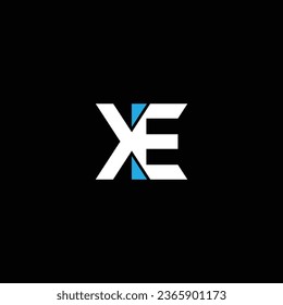 XE or EX abstract outstanding professional business awesome artistic branding company different colors illustration logo