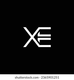 XE or EX abstract outstanding professional business awesome artistic branding company different colors illustration logo