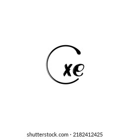 XE fashion initial logo concept in high quality professional design that will print well across any print media