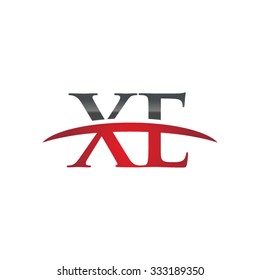XE initial company red swoosh logo