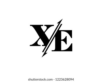 XE initials logo sliced