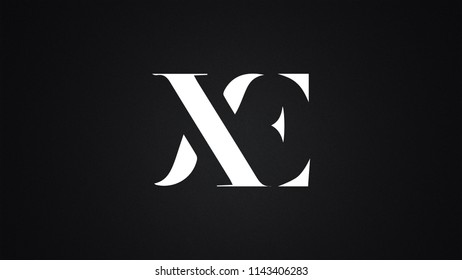 XE Letter Logo Design Template Vector