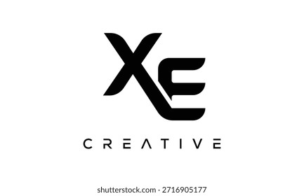 XE Letter Monogram Logo for Modern Creative Brand Identity