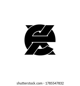 diseño del logotipo original de la letra xe en monograma