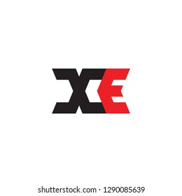 XE logo letter design 