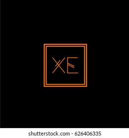 xe logo letter initial, Abstract Polygonal Background Logo, design for Corporate Business Identity,flat icon, Alphabet letter