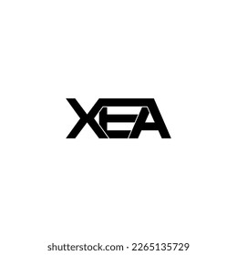 xea typography letter monogram logo design