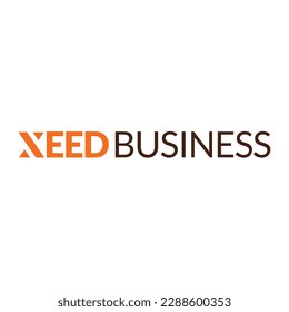 Xeed Business Wallet logo (Typography logo style)