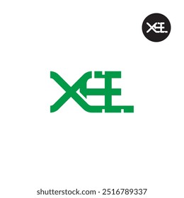 Diseño de monograma de letra de logotipo XEL