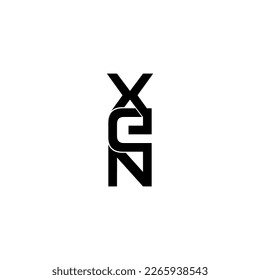 xen lettering initial monogram logo design
