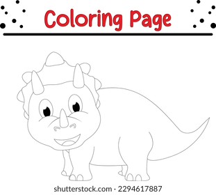 Xenoceratops Dinosaur Coloring Page For Kids