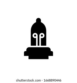 Xenon car lamp icon vector glyph style