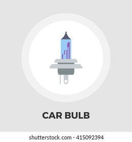 Xenon car lamp icon vector. Flat icon isolated on the white background. Editable EPS file. Vector illustration.