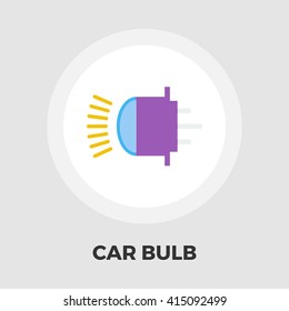 Xenon car lamp icon vector. Flat icon isolated on the white background. Editable EPS file. Vector illustration.