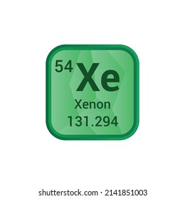 Xenon chemical element periodic table