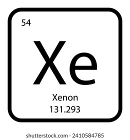 Xenon-Symbol Vektorgrafik-Design