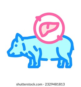 xenotransplantation future technology color icon vector. xenotransplantation future technology sign. isolated symbol illustration