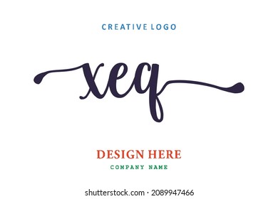 XEQ lettering logo is simple, easy to understand and authoritative