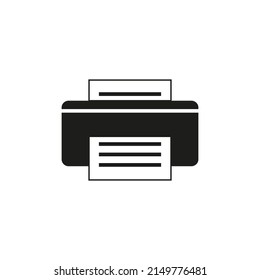 The xerox icon. Simple flat vector illustration on a white background.