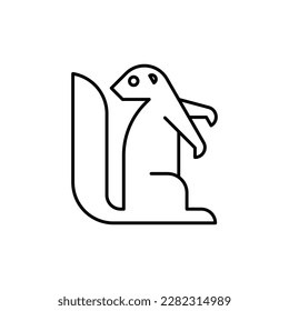 Xerus Logo. Icon design. Template elements