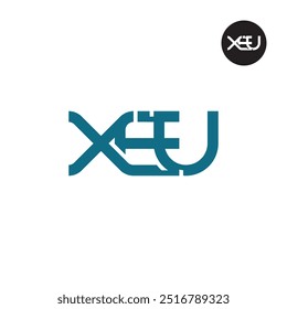 XEU Logo Letter Monogram Design