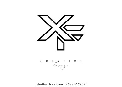 XF Creative Monogram Logo Design-Stock Creative Branding Design Concept