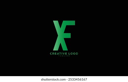 XF FX Abstract initial monogram letter alphabet logo design