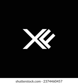 XF or FX ‍abstract outstanding professional business awesome artistic branding company different colors illustration logo or icon or monogram design.