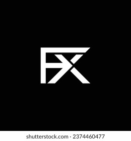 XF or FX ‍abstract outstanding professional business awesome artistic branding company different colors illustration logo or icon or monogram design.