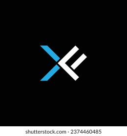 XF or FX ‍abstract outstanding professional business awesome artistic branding company different colors illustration logo or icon or monogram design.