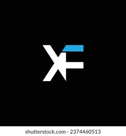 XF or FX ‍abstract outstanding professional business awesome artistic branding company different colors illustration logo or icon or monogram design.