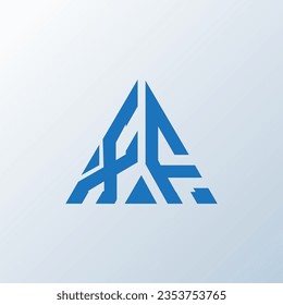 XF letter logo creative design. XF unique design.
