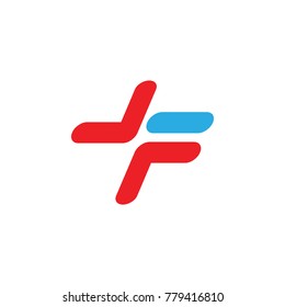 XF letter logo design vector