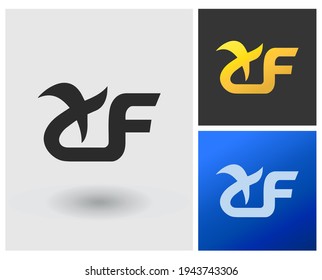 XF logo monogram alphabet abstract company modern symbol