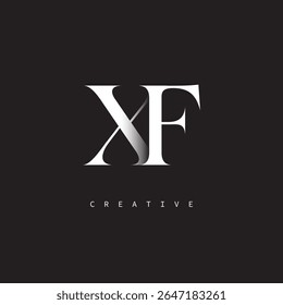 XF Monogram Logo Minimal Elegant Letter Mark para el lujo, la moda   Marcas creativas	
