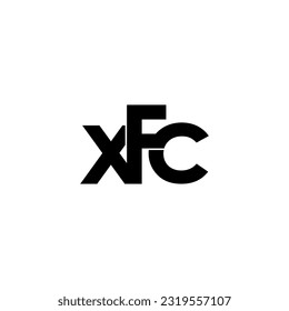 xfc typography letter monogram logo design