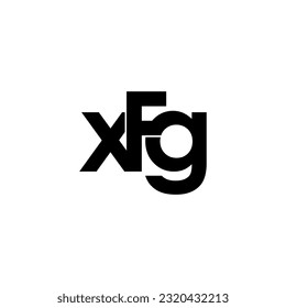 xfg lettering initial monogram logo design