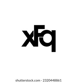xfq lettering initial monogram logo design