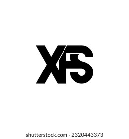 xfs initial letter monogram logo design