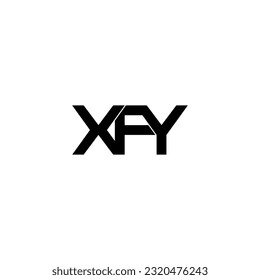 xfy inscribir el diseño inicial del logotipo del monograma