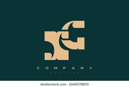 XG Abstract Geometric Logo Design. Modern and elegant logo design with simplistic typography elements, showcasing branding excellence.