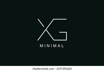 XG or GX Abstract initial monogram letter alphabet logo