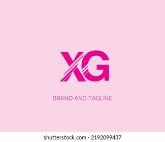 XG GX abstract vector logo monogram template